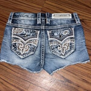 Rock Revival Shorts with Embellished Back Pockets Size 26